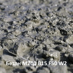 ФиброБетон М200 В15 F50 W2 на карбонатном щебне